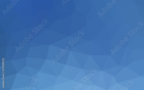 Light BLUE vector polygonal pattern. Shining illustration, which consist of triangles. The best triangular design for your business.