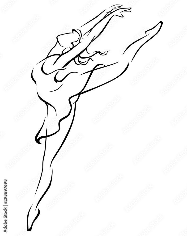 Ballet Dancer Line Art Ballet Dancer Line Art