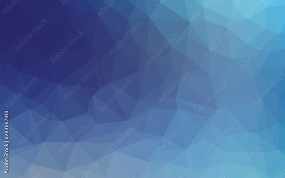 Light BLUE vector blurry triangle template. Creative illustration in halftone style with gradient. Polygonal design for your web site.