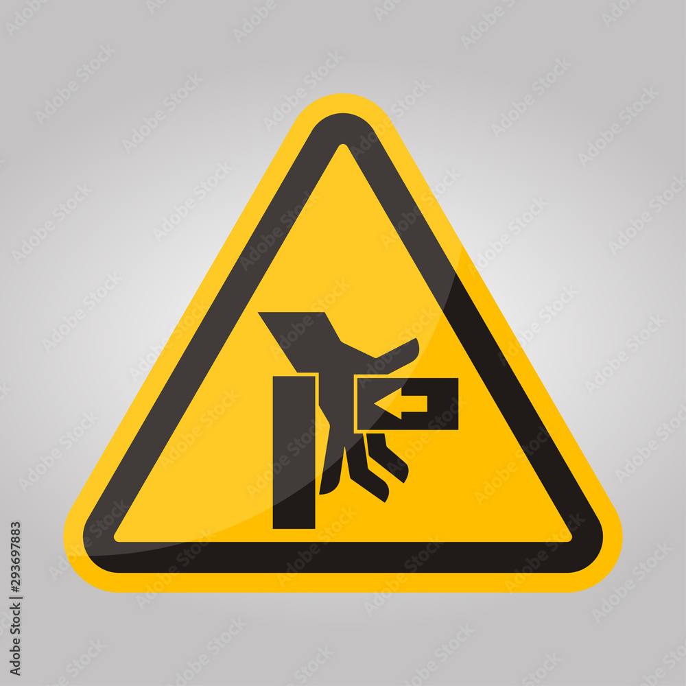 Hand Crush Force From Right Symbol Sign, Vector Illustration, Isolate On White Background Label Hand Crush Force From Right Symbol Sign, Vector Illustration, Isolate On White Background Label