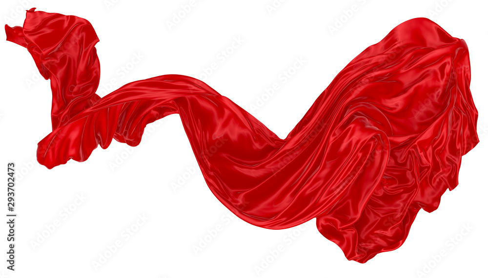 Abstract background of red wavy silk or satin. 3d rendering image. Abstract background of red wavy silk or satin. 3d rendering image.
