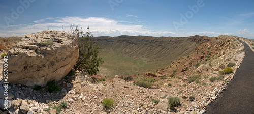 Arizona Barringer Meteor Crater Panorama