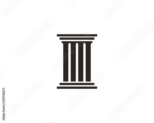 Tela Pillar icon symbol vector