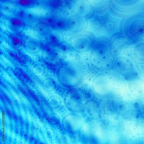 Fractal abstract background art blue illustration modern wallpaper © rmion