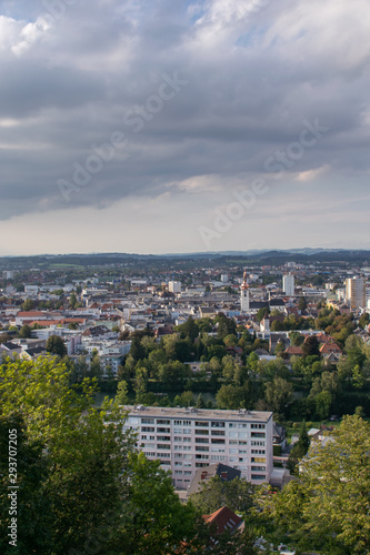 Landscape shot of Wels in Upper Austria