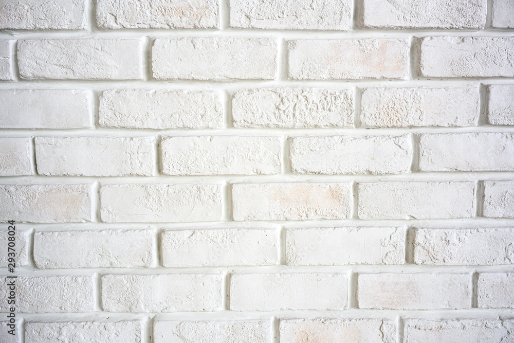 The wall was made of bricks to look old and white. The wall was made of bricks to look old and white.