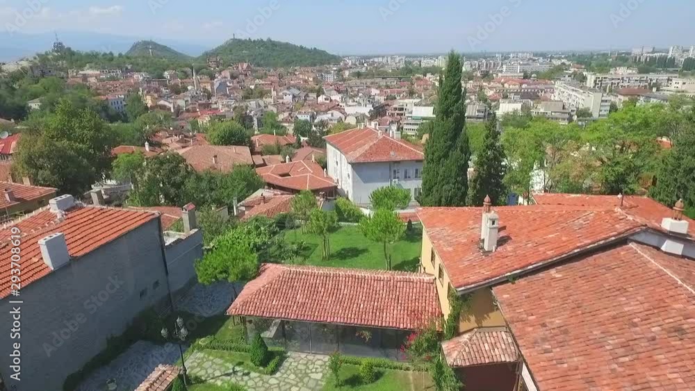 the high view of Plovdiv city, Bulgaria the high view of Plovdiv city, Bulgaria