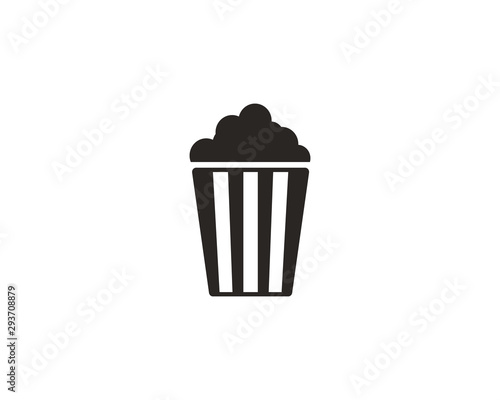 Popcorn icon symbol vector