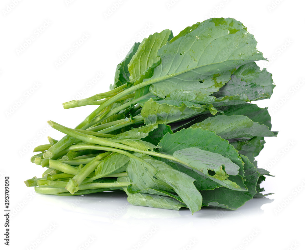Chinese kale vegetable isolated on white background. Chinese kale vegetable isolated on white background.