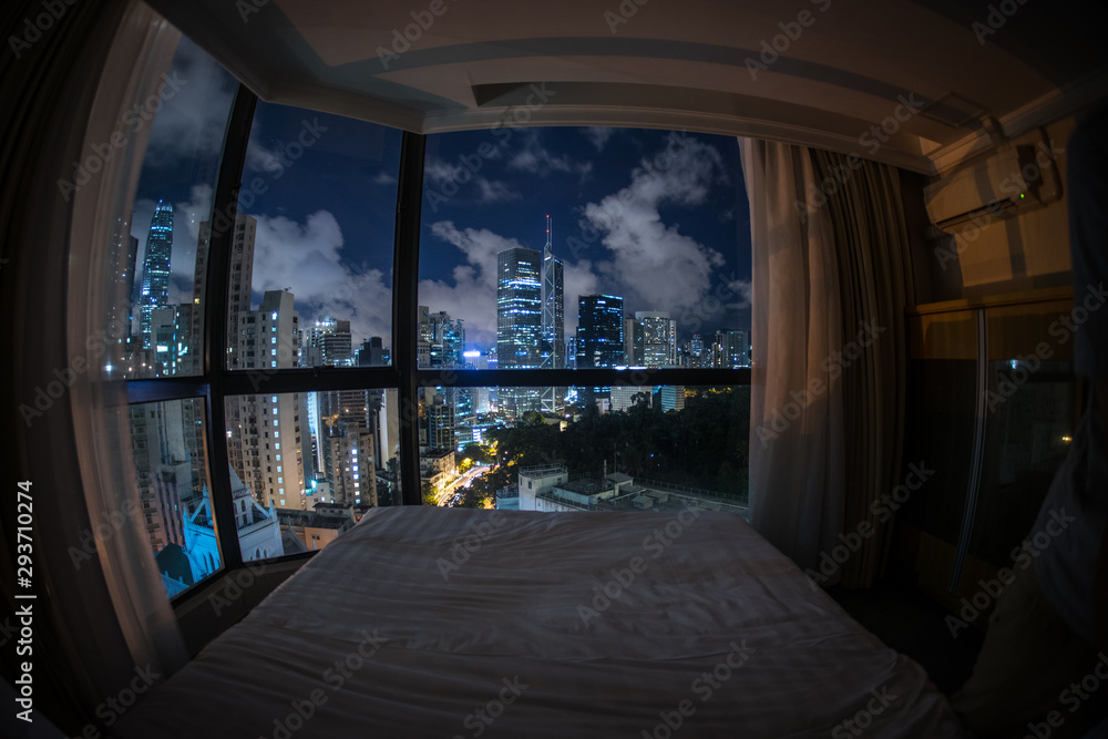 Φωτογραφία 香港のホテルから見える夜景