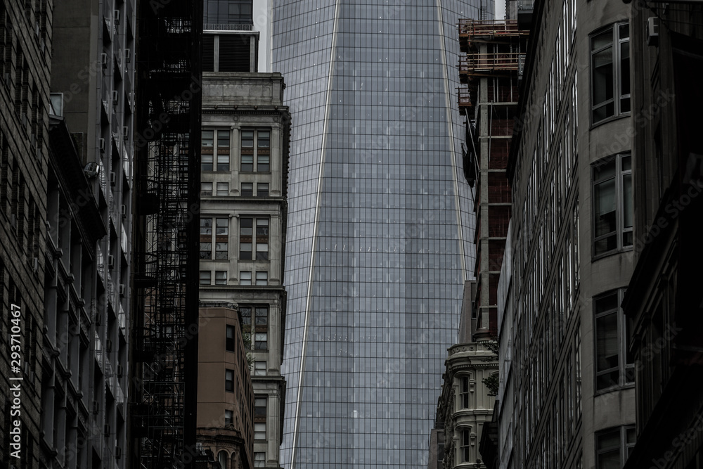 Fototapeta premium ニューヨーク・ロウアーマンハッタンの街並み