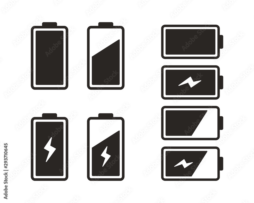 Battery icon set Battery icon set