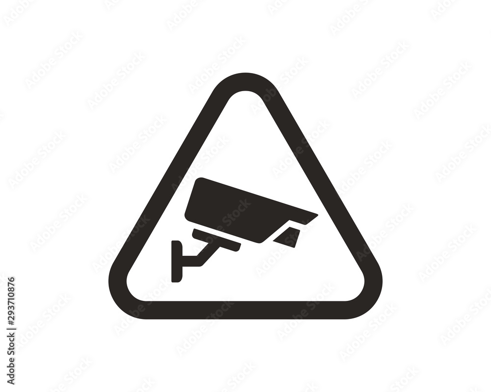 CCTV sign symbol vector CCTV sign symbol vector