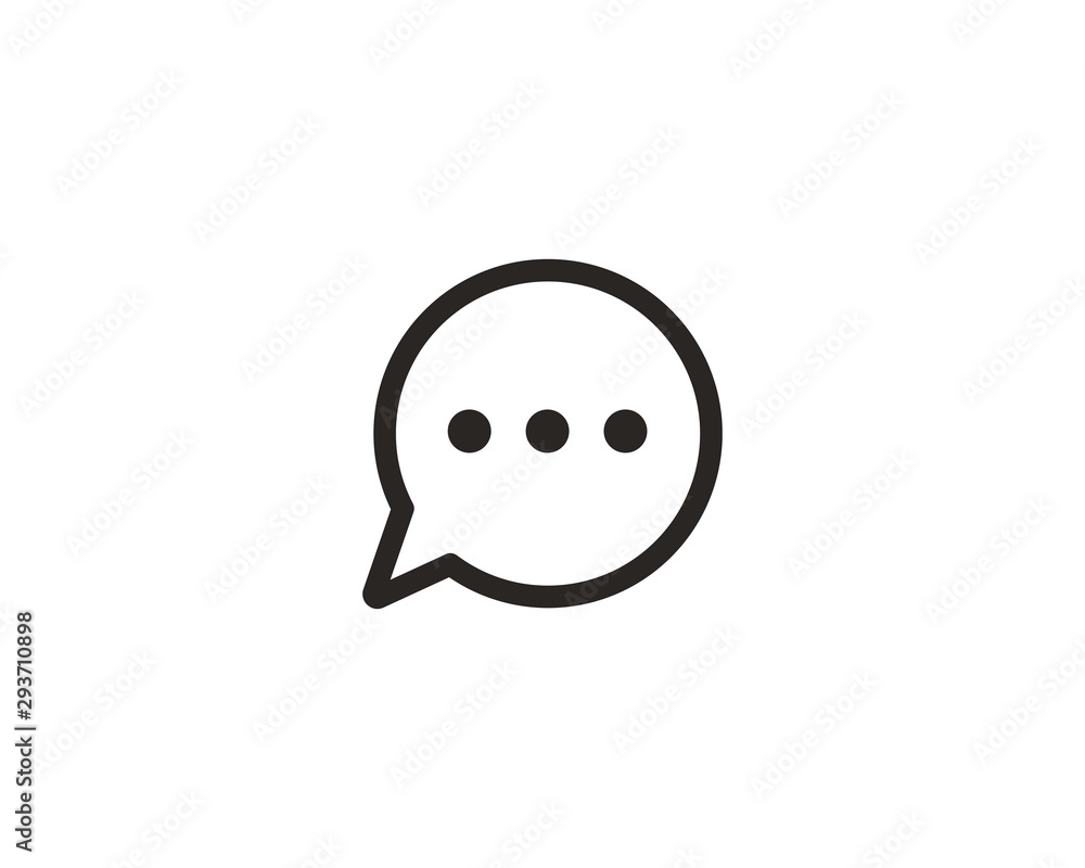 Chat icon symbol vector Chat icon symbol vector
