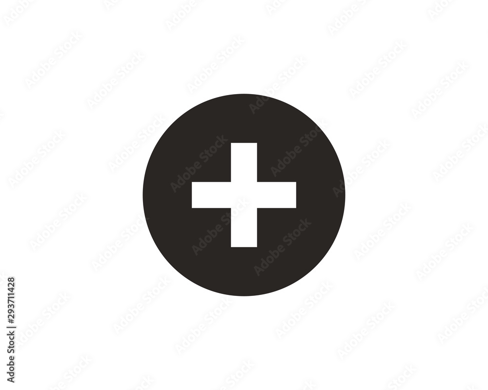 Plus icon symbol vector Plus icon symbol vector