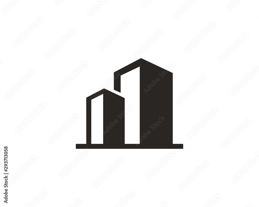 Building icon symbol vector Building icon symbol vector