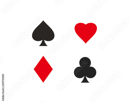 Playing cards icon set