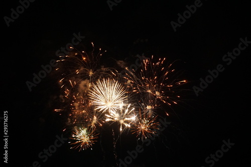 Abstract colored firework background,Fireworks light up the sky