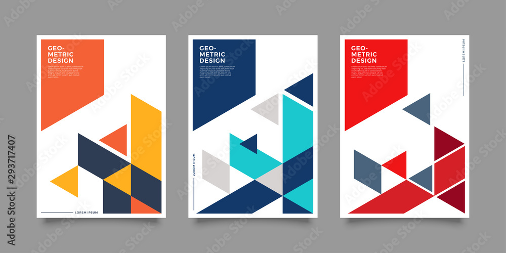 Placard templates set with Geometric shapes, Geometric art for covers, banners, flyers and posters. Eps10 vector illustrations Placard templates set with Geometric shapes, Geometric art for covers, banners, flyers and posters. Eps10 vector illustrations