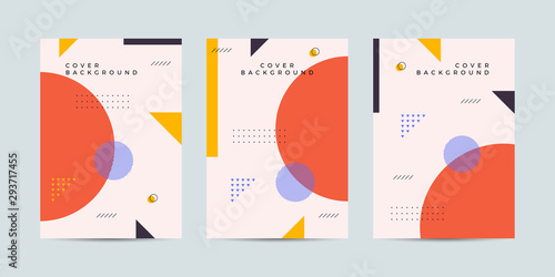 Covers with trendy minimal design. Cool geometric backgrounds for your design. Applicable for Banners, Placards, Posters, Flyers etc. Eps10 vector template