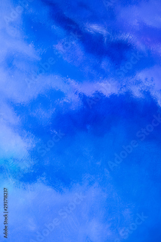 Abstract blue paint color