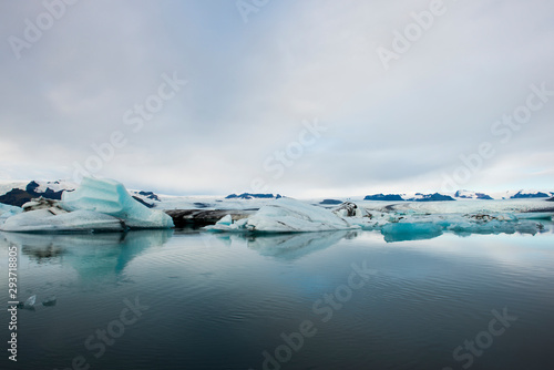 Icebergs at Jokulsarlon the  Europes Largest Graciar in Iceland