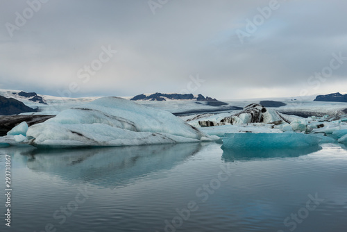 Icebergs at Jokulsarlon the  Europes Largest Graciar in Iceland