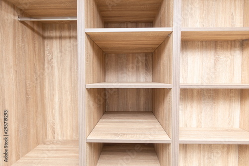 wooden shelf furniture . square design vintage style .