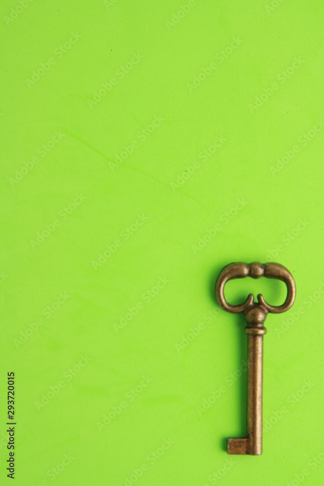 nice antique copper closet key nice antique copper closet key