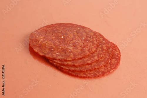 slices of chorizo from Pamplona