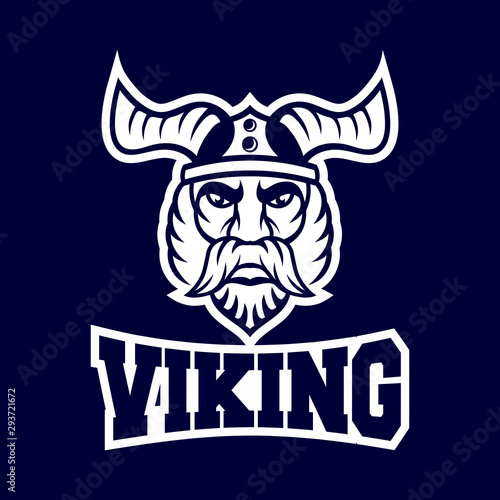 Modern harsh viking conqueror logo