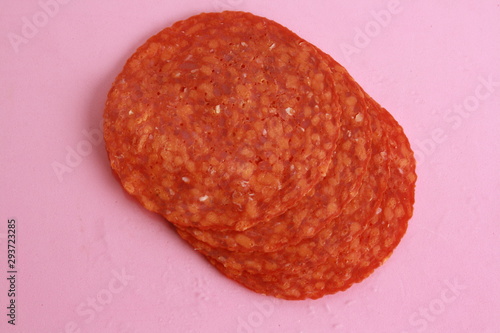 slices of chorizo from Pamplona