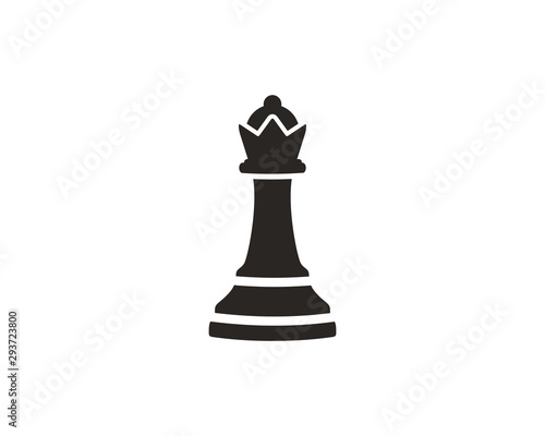Chess queen icon symbol vector