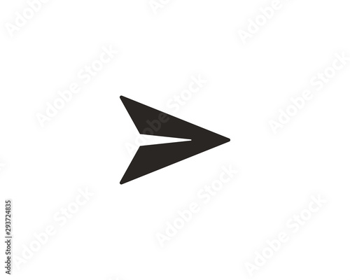 Send message icon symbol vector photo