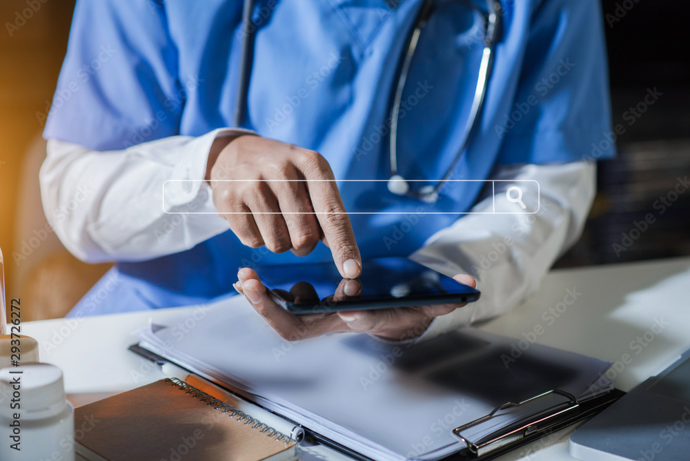 Medical Technology Concepts The doctor is working. Medical Technology Concepts The doctor is working.