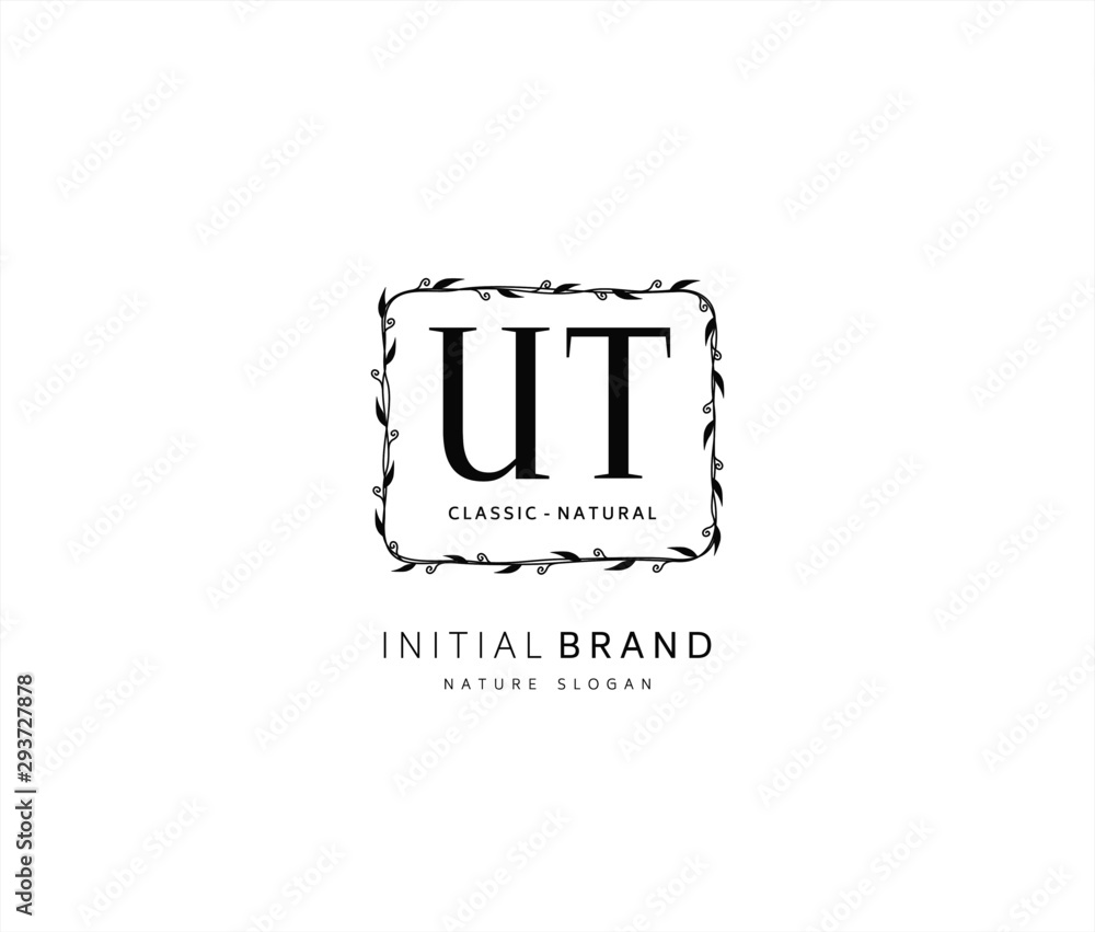 U T UT Beauty vector initial logo, handwriting logo of initial signature, wedding, fashion, jewerly, boutique, floral and botanical with creative template for any company or business. U T UT Beauty vector initial logo, handwriting logo of initial signature, wedding, fashion, jewerly, boutique, floral and botanical with creative template for any company or business.