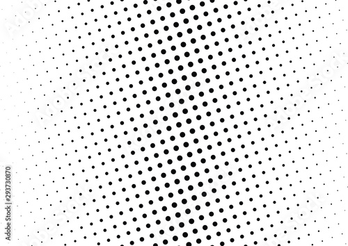 Abstract halftone dotted background. Monochrome pattern with dot and circles. Vector modern futuristic texture for posters, sites, business cards, cover postcards, interior design, labels, stickers.