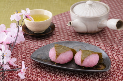 桜餅　花見