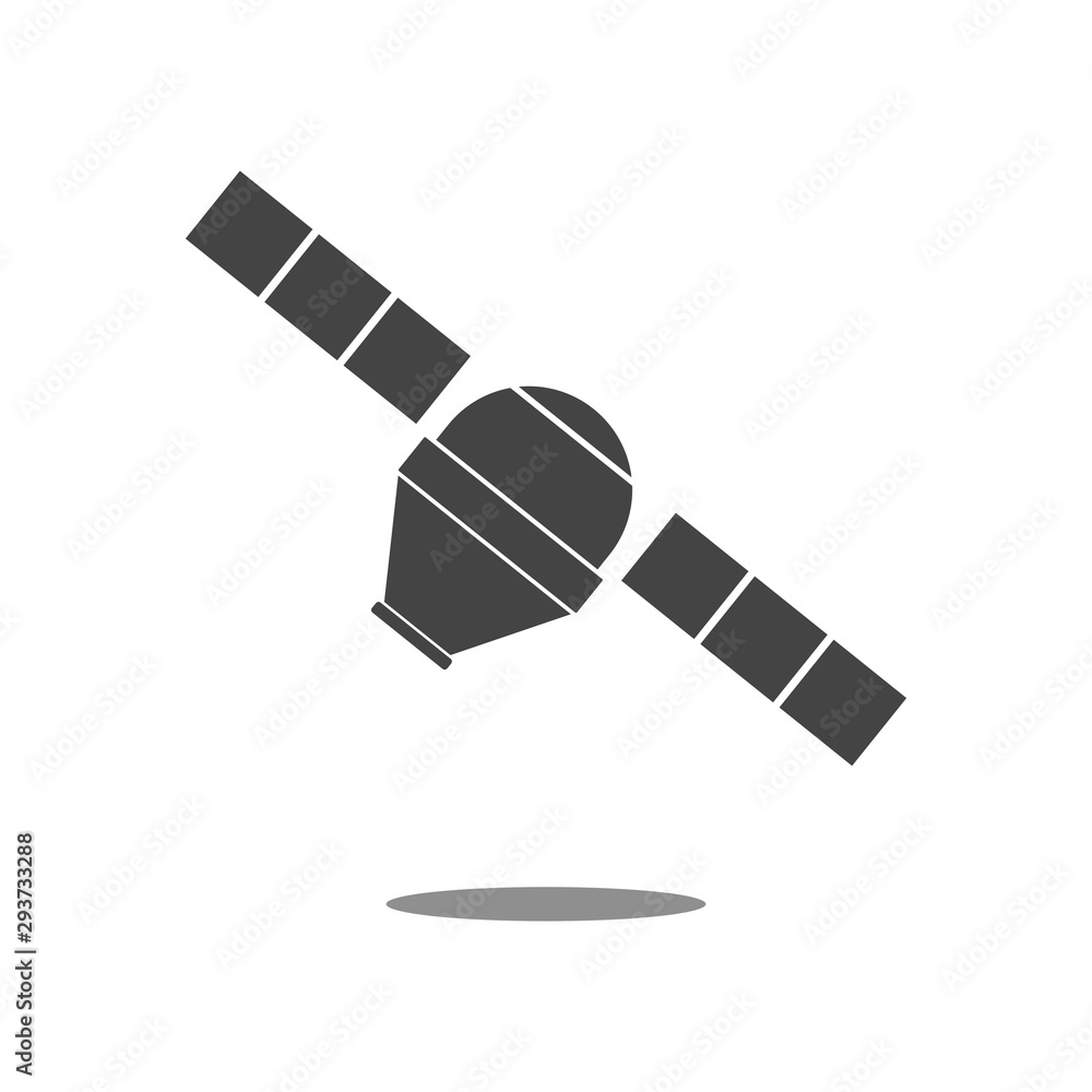 Satellite icon. Isolated on white background. Satellite icon. Isolated on white background.