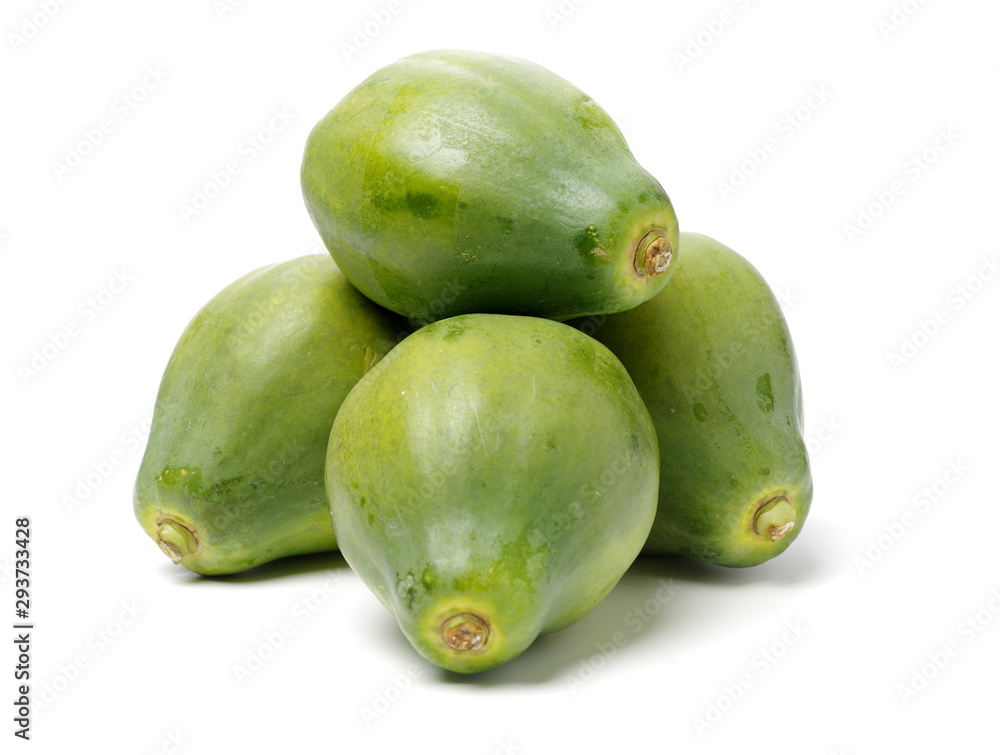 Papaya fruit isolated on a white background Papaya fruit isolated on a white background