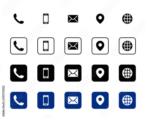 4 Different Contact Icons