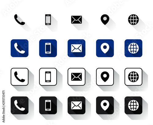 4 Different Contact Icons