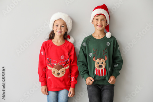 Funny children in Christmas...