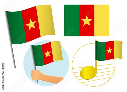 Free Download Cameroon flag icon set - GFXLoad