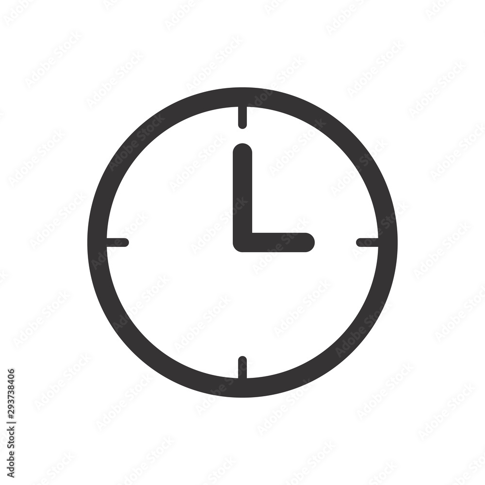 Clock Icon Vector Illustration Clock Icon Vector Illustration