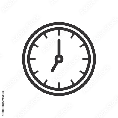 Clock Icon Vector Illustration