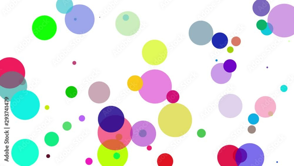 Bright and Colorful Popping Ink Drops Seamless Loop Motion Background