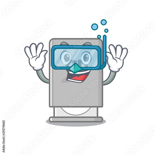 Diving rom drive above mascot wood table