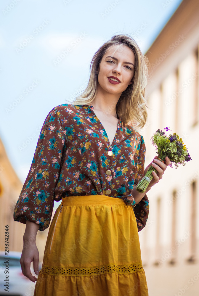 Fototapeta premium I love flowers.