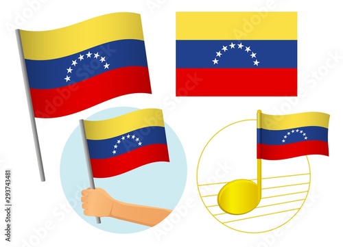 venezuela flag icon set